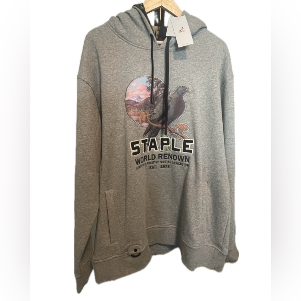Staple World Renown Pigeon Brand Hoodie - A Positive Social Contagion EST 1975